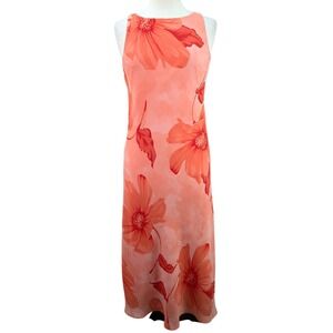 AGB Byer California Bold Floral Sleeveless Maxi Dress Size 10 Boho Babe Hongkong